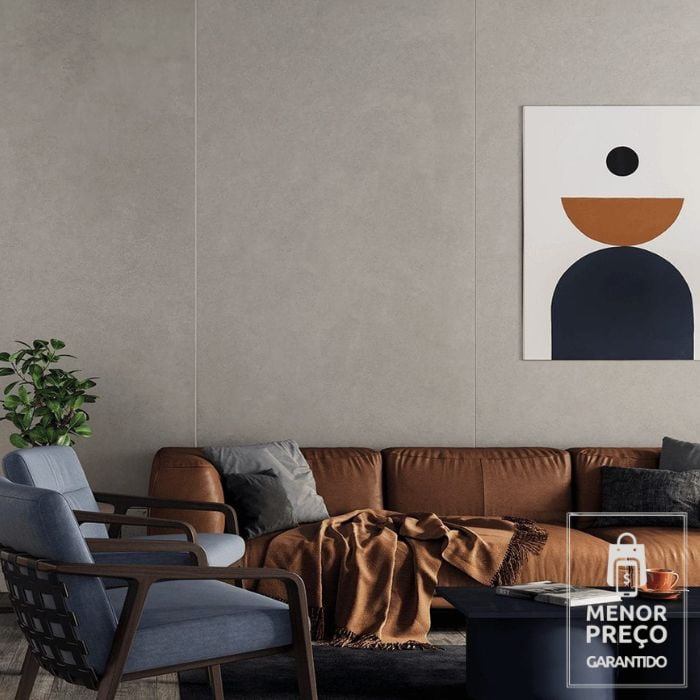 Big Obra Quadrado Lm concrete Greige ABS Esmaltado 120x120cm - FOK03E8GG1