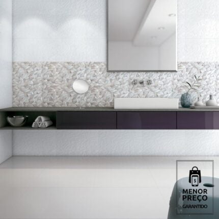 Revestimento Incepa Acetinado Ins Fler Branco Acet 32x59cm