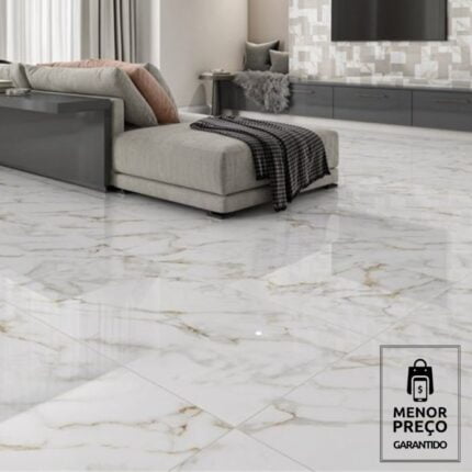 Porcelanato Helena Acetinado Acrópole 62x121cm