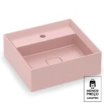 Cuba de apoio mesa 450x420 platinum p6 banheiro rose incepa