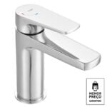 Monocomando para lavatório de mesa bica baixa