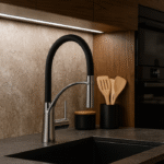 Misturador Torneira Monocomando Preto para cozinha Big Obra