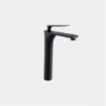 Misturador monocomando Bica Alta para banheiros e lavabos Preto Big Obra