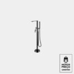 Misturador monocomando pedestal Banheira Imersao Preto Big Obra