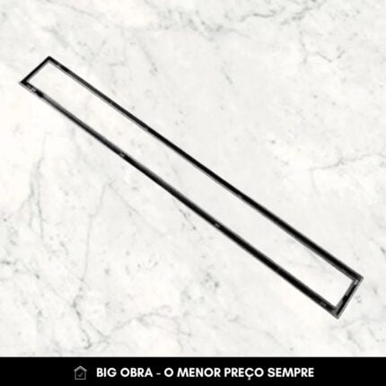 Ralo Linear Corpo em Inox Oculto Tampa Escovada 90cm Big Obra