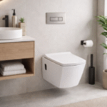 Bacia Suspensa Big Obra Sifônica Rimless Rettangolare Branca com Assento