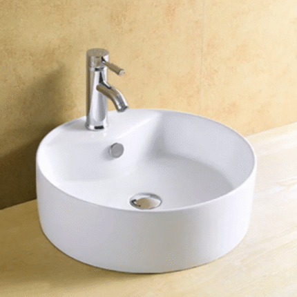 Cuba Big Obra Banho Art Basin Branca (410x410x145mm)
