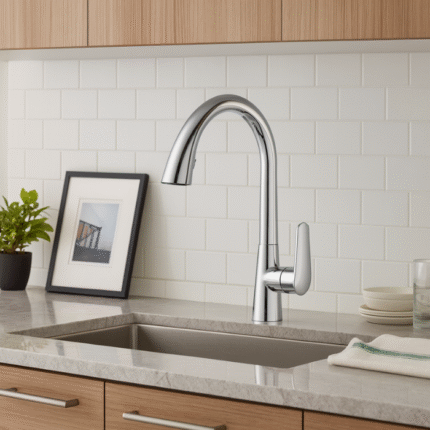 Monocomando Cozinha Cromado com Bico Extensor - Material Zinco