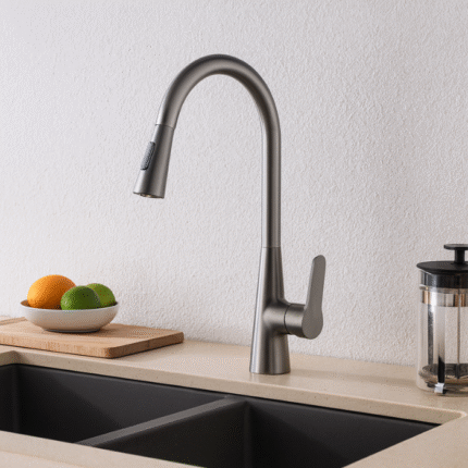 Monocomando Cozinha Cromado com Bico Extensor - Material Zinco