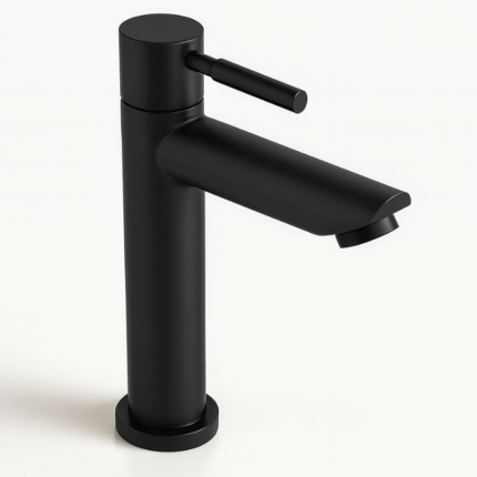 Torneira de Bancada Bica Media Inox 304 Preta