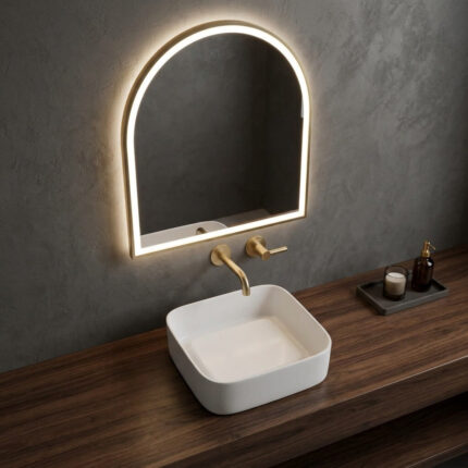Cuba Banho Art Basin Branca Valvula Oculta (460x380x145mm)