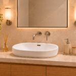 Cuba Banho Art Basin Branca Semi Embutir (600x400x180mm)