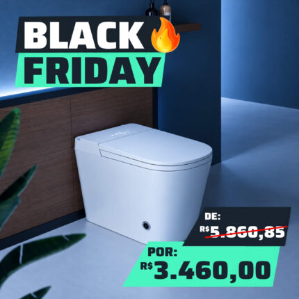 Bacia Automatica Smart Toilet Caixa Interna completa 110V Branca (715X425X470mm) (R)
