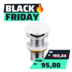 Válvula Click para Cuba 1.1/4 de 4cm Branco Matte